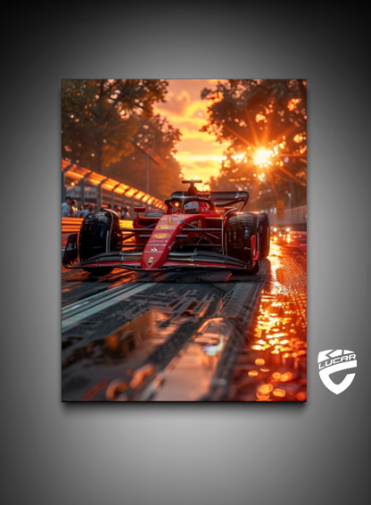 FORMULA 1 ATARDECER